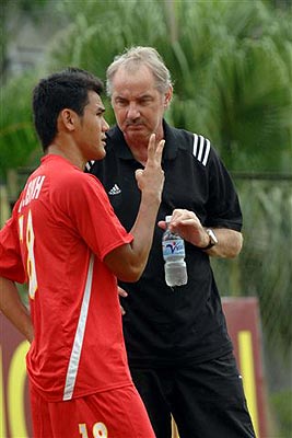 Picture from Alfred A. Riedl, soccer coach