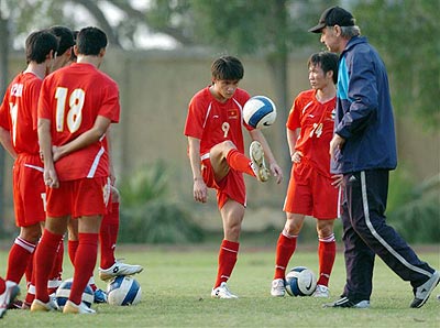 Picture from Alfred A. Riedl, soccer coach