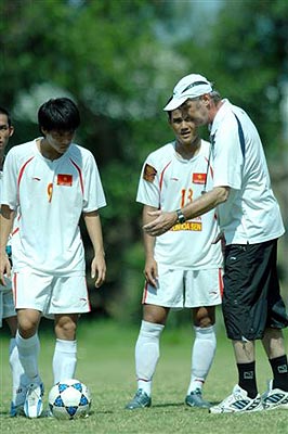Picture from Alfred A. Riedl, soccer coach
