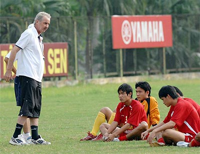 Picture from Alfred A. Riedl, soccer coach