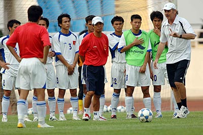 Picture from Alfred A. Riedl, soccer coach