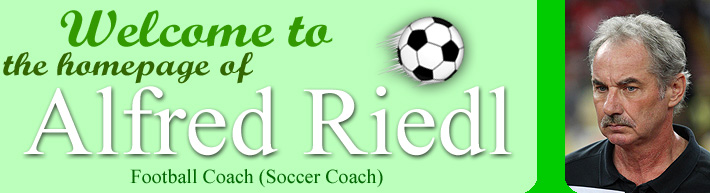 Text: Welcome to the homepage of Alfred Riedl